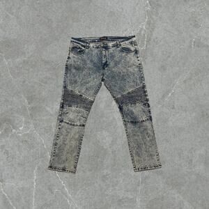 Ribbed Motorcycle Jeans
